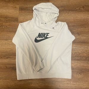 light grey/blue Nike hoodie